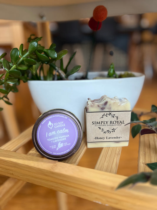 Small (4oz) Candle Bundle w/Handmade Soap