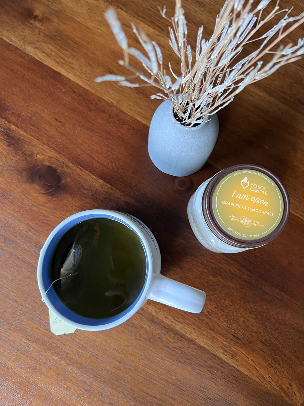 I Am Open: Grapefruit Lemongrass Soy Candle