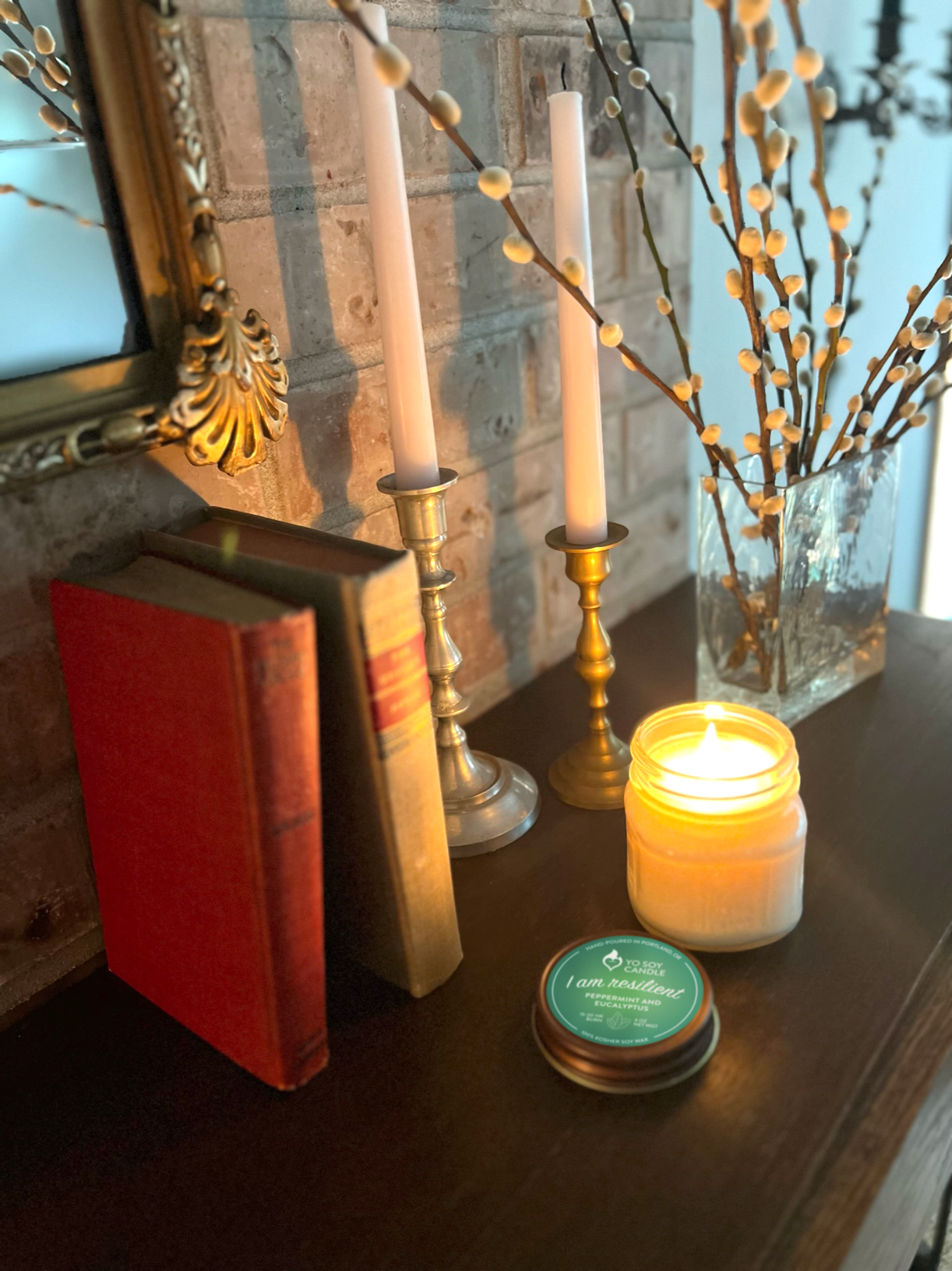 I Am Resilient : Peppermint and Eucalyptus Soy Candle